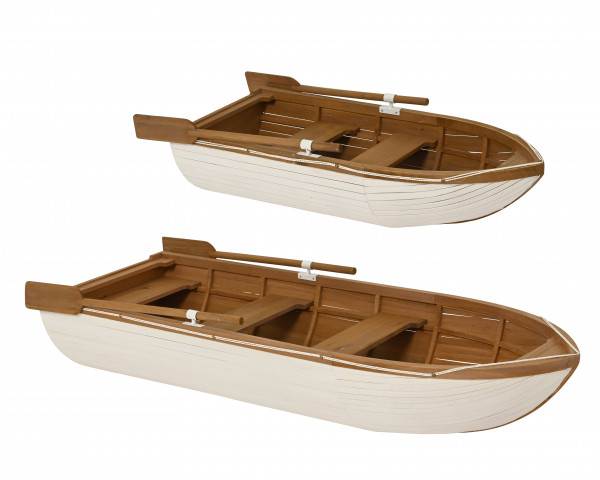 Tannenholz-Deko Boot 2f. Sortiert