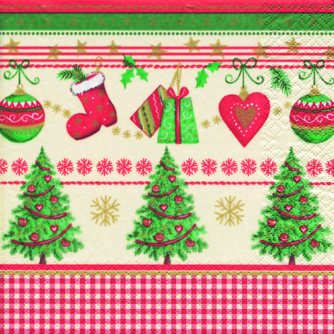 20 Servietten Weihnachten "Traditional Christmas"