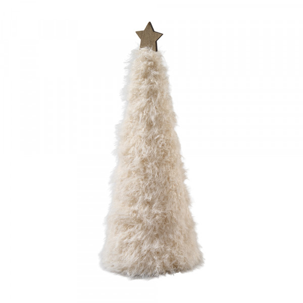 Vorbestellung: (443) Tannenbaum,Fellstoff,oben Holzstern