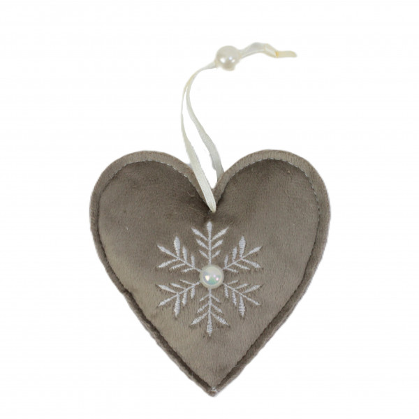 Stoff-Herz Samtos Hänger