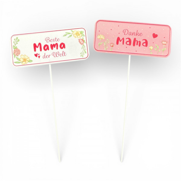 Metall-Stecker "DANKE/BESTE MAMA"