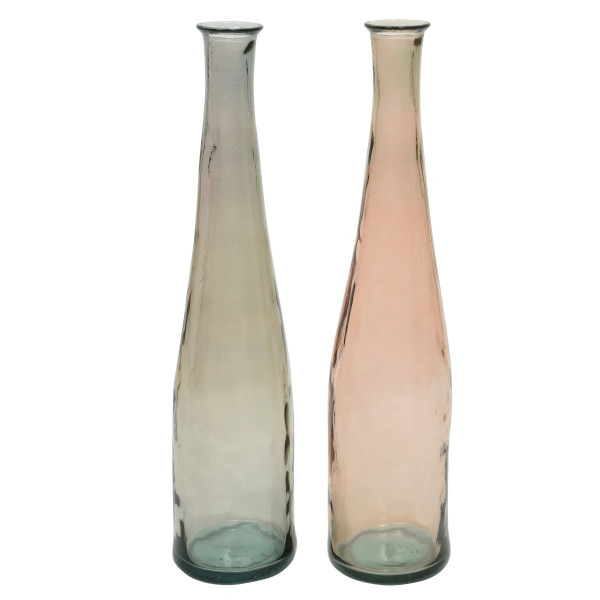 Vase Recycle-Glas 2 farb. sort.