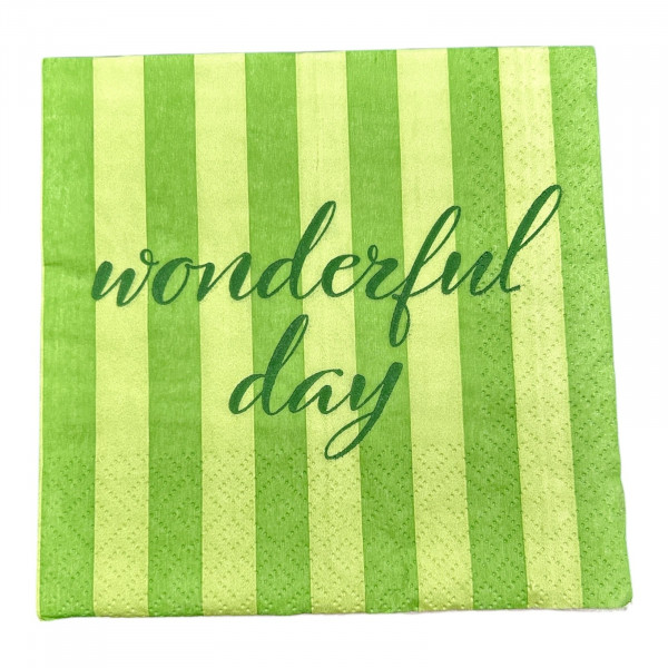 20 Servietten "So wonderfull tropic green"