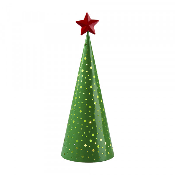 Vorbestellung: (250) Baum,Metall,mit LED,mit rotem Stern