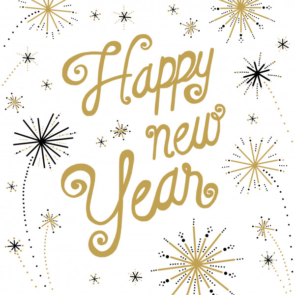 20 Servietten "Happy New Year"