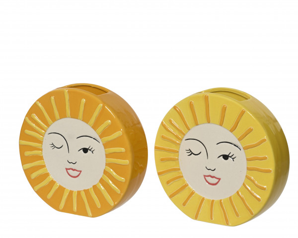 Keramik-Vase "Vita" 2f sort.