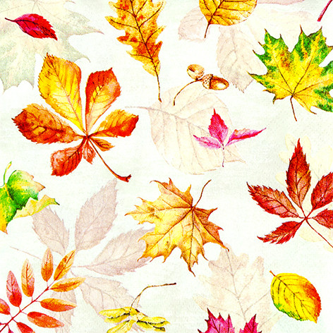 20 Servietten Weihnachten "Scattered Foliage"