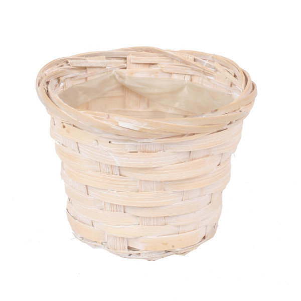 Bambussplitt-Übertopf, rund