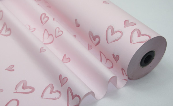 Papier auf Rolle "Herzen"
