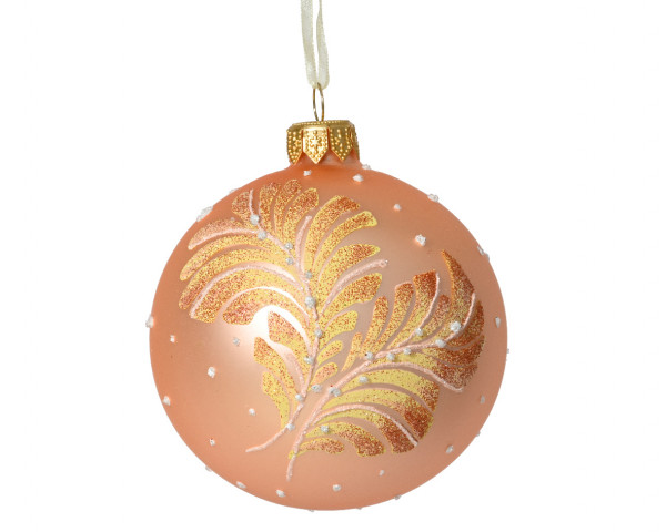 Glas-Kugel &quot;Blatt&quot;