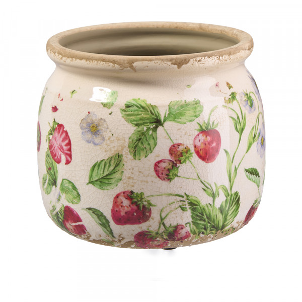 Vorbestellung: (285) Keramikschale "Erdbeeren" -D16cm