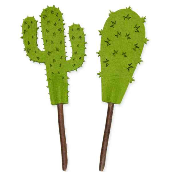 Naturholzstecker &quot;Kaktus&quot;