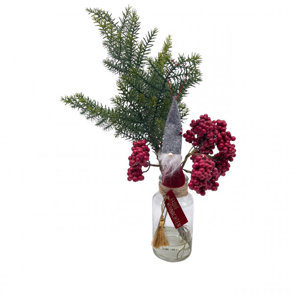 Zedern-Pick in Glasflasche