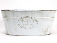 Metall-Jardiniere "Flowers&Garden" gr. Metall-Jardiniere "Flowers&Garden" gr.