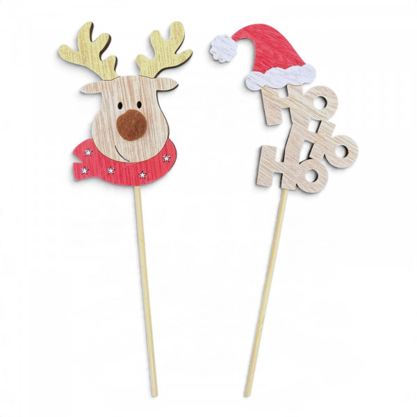 Holz-Stecker Hirsch