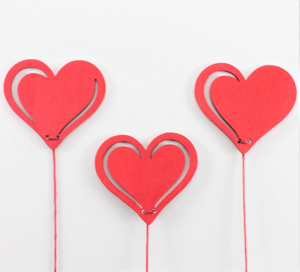 Holz-Herzstecker Oranus 3f sort.