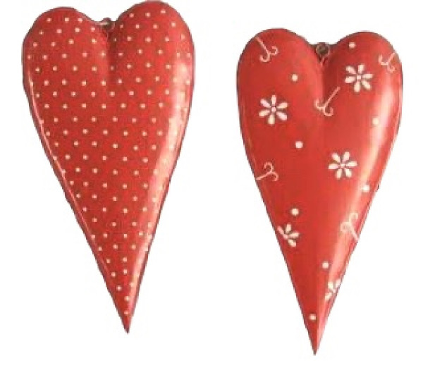 Metallherz "Polka" 2f sort.