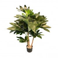 Kunst-Arialen Busch x4 mit 24 Blättern im Topf Kunst-Arialen Busch x4 mit 24 Blättern im Topf