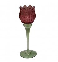 Glas-Teelicht in Blütenform Glas-Teelicht in Blütenform