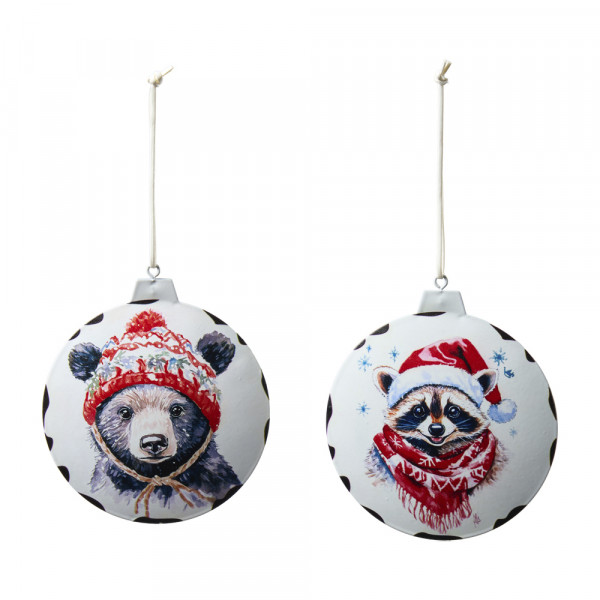 (627) Metall-Ornament "Wintertiere" 2f sort. (ab 15.9. erhältlich)