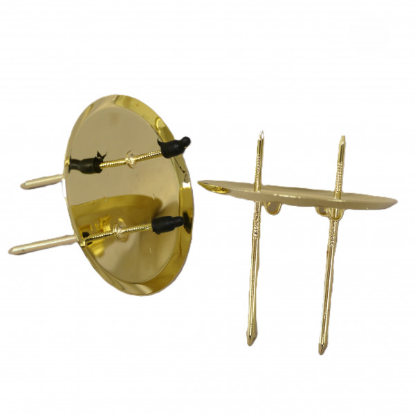 Metallkerzenhalter mit 2 Picks