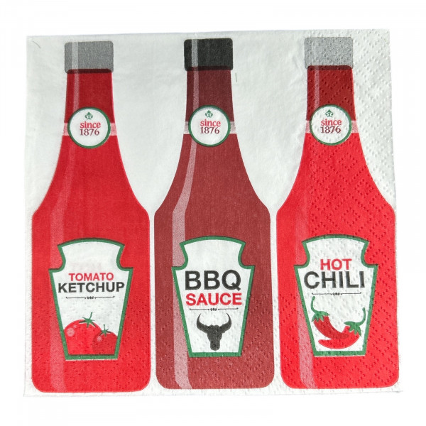 Serviette Ketchup Party