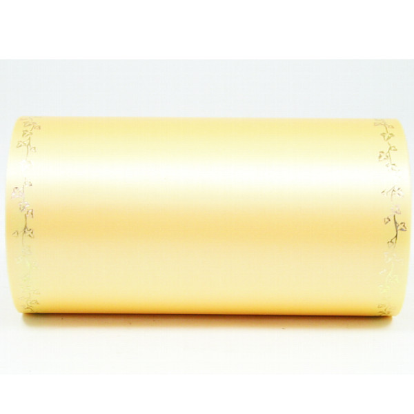 Kranz-Supersatin 17,5cm Efeu Rand gold