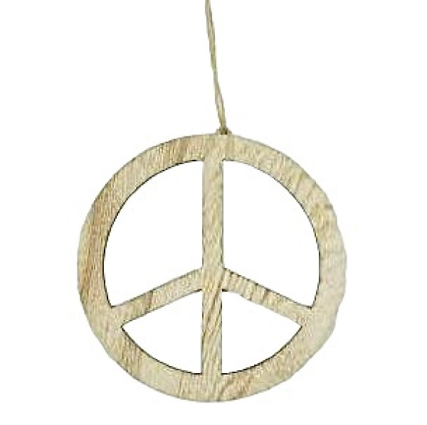 Holz-Zeichen &quot;Peace&quot;