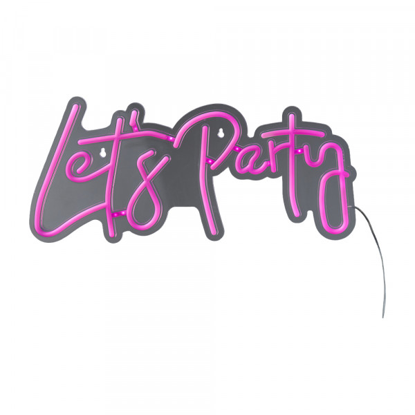 Vorbestellung: (171) LED-NeonSchild Lets Party IP20 , indoor, Kabel 3m