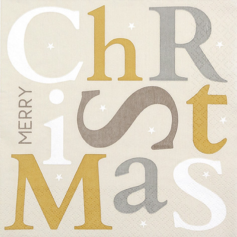 20 Servietten "Christmas Letters"