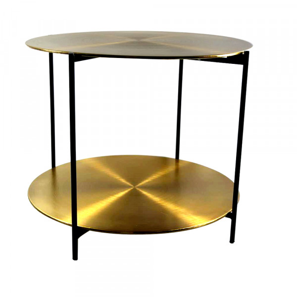Tisch Metall 2 Ebenen rund