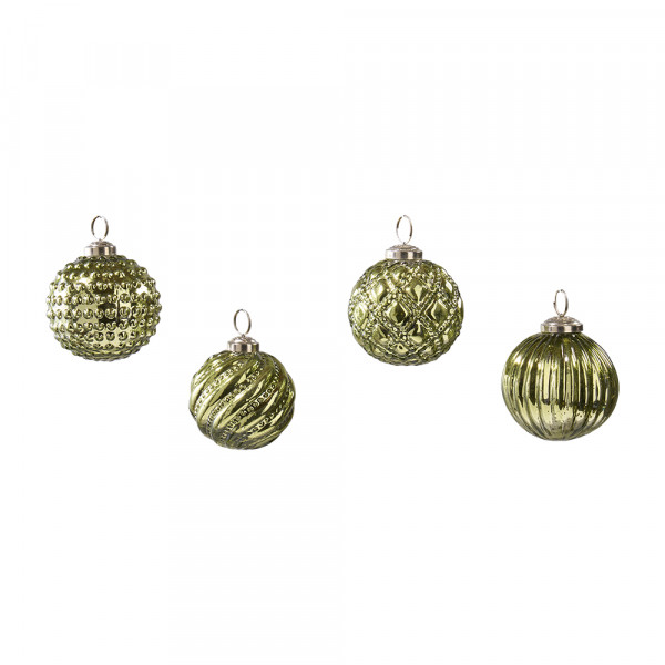 Vorbestellung: (010) Kugel,Glas,z.Hängen,S/4,Ornamentik