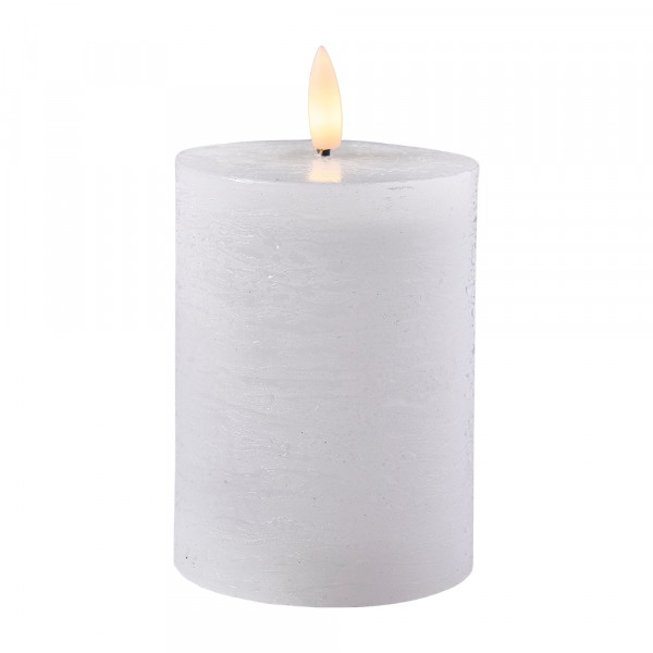 LED-Rustikwachs Kerze m. Timer