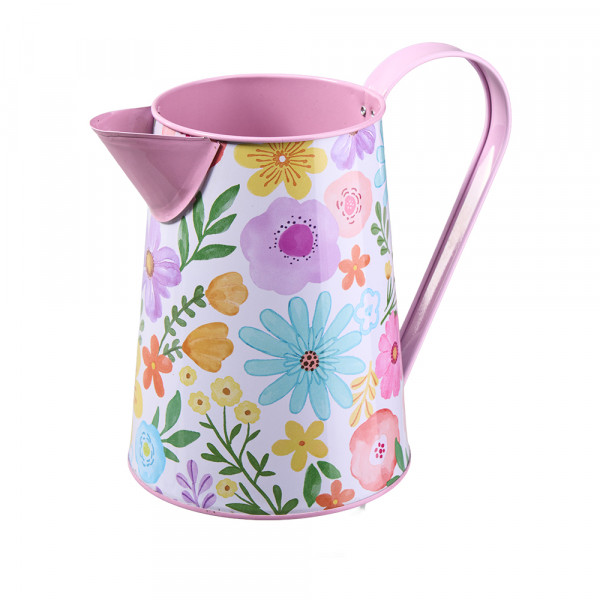 Vorbestellung: (215) Metall Kanne "Flower-Mix"