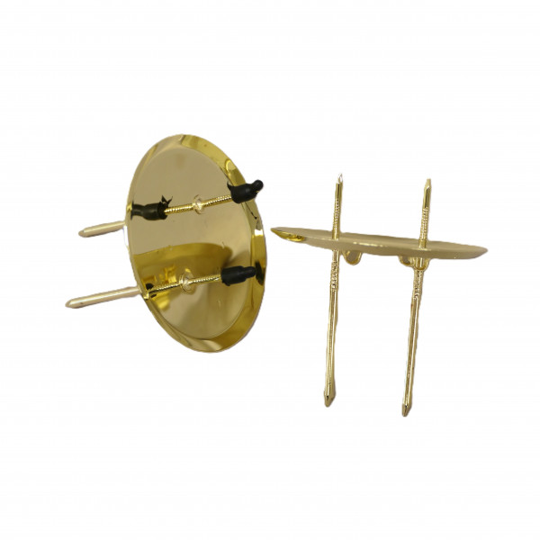 Metallkerzenhalter mit 2 Picks