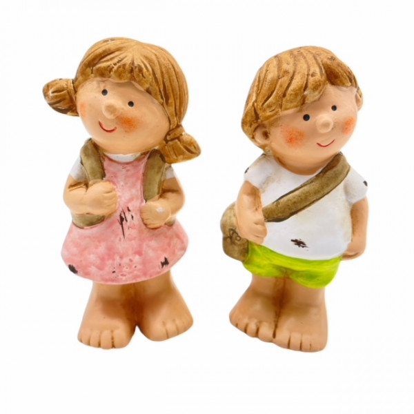 Keramik-Kinder "Susi und Peter"