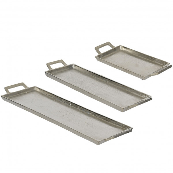 Alu-Dekoteller rechteckig Set/3