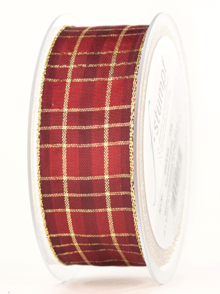 Stoffband &quot;Weihnachtskaro&quot;