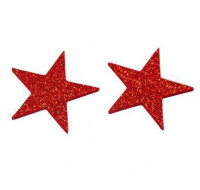 Holz-Glittersterne Holz-Glittersterne