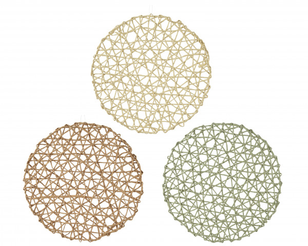 Papier-Tischset 3f. Sort