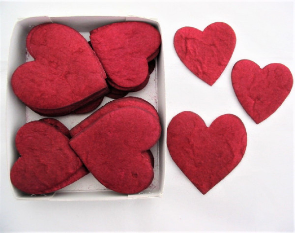 Papier-Herzen z Streuen 2f sort.