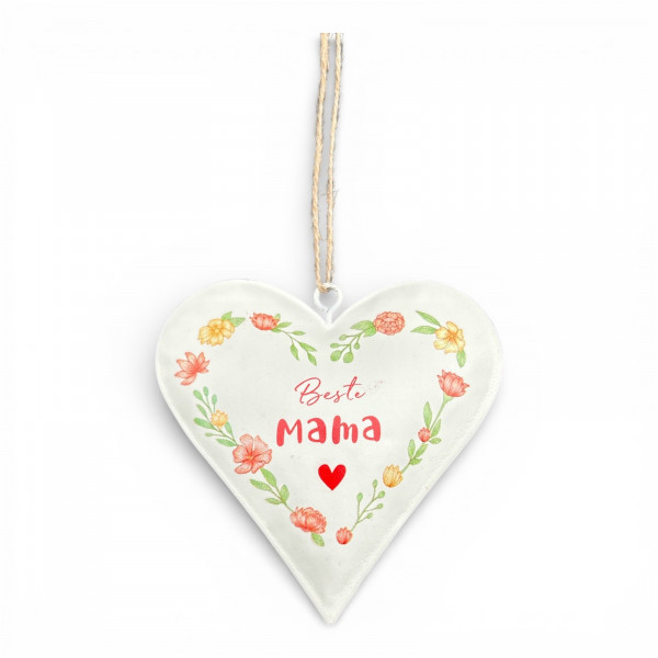 Metall-Herz zum Hängen BESTE MAMA