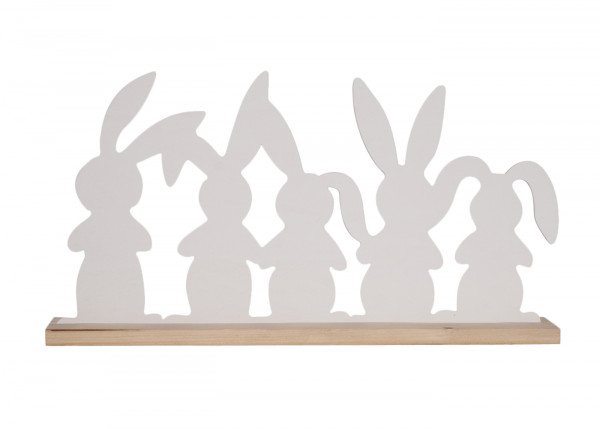 Holz-Deko Hasenfamilie