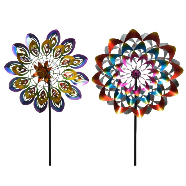 Metall-Windmühle 2f sort.