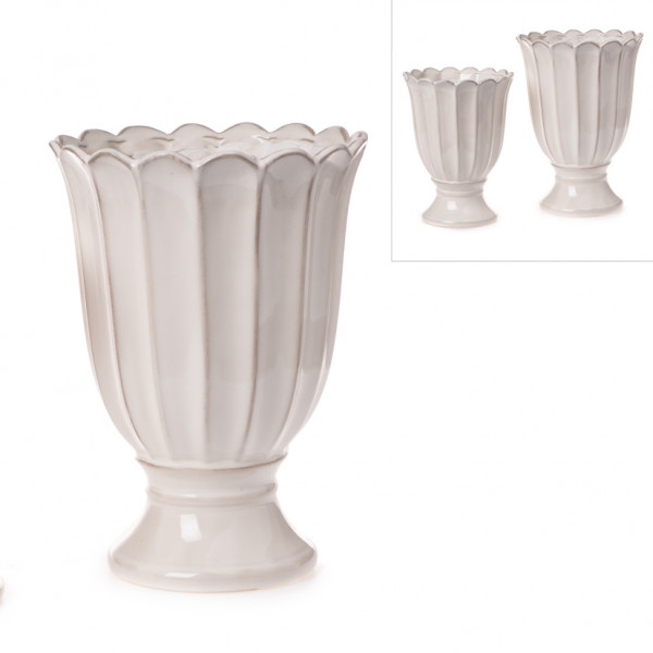 Keramik-Pflanztopf "Blüte"