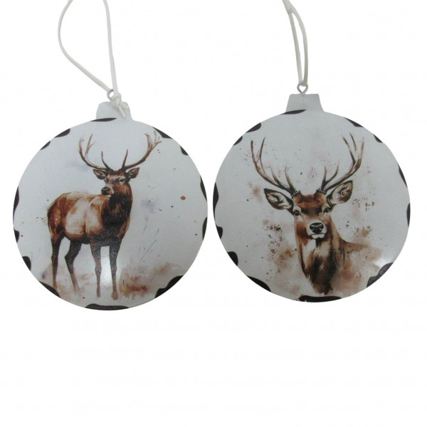 Metall-Ornament "Hirsch" 2f sort.