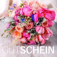 Gutschein "Blumenbouquet" quadratisch inkl. Umschlag Gutschein "Blumenbouquet" quadratisch inkl. Umschlag