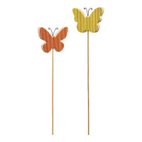 Holzschmetterling am Pick 2f. Sort. Holzschmetterling am Pick 2f. Sort.