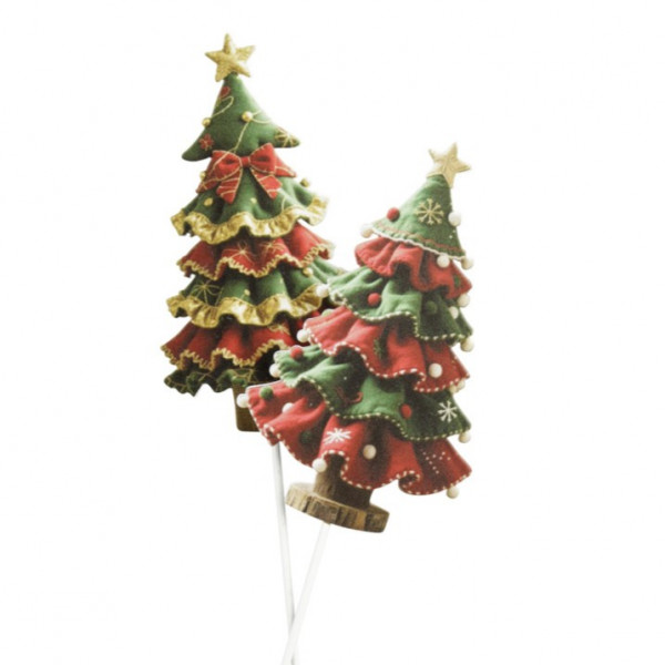 Metall-Weihnachtsbaum am Pick 2fach