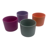 Keramik-Topf "Cylindro Stripes" 4f sort. Keramik-Topf "Cylindro Stripes" 4f sort.